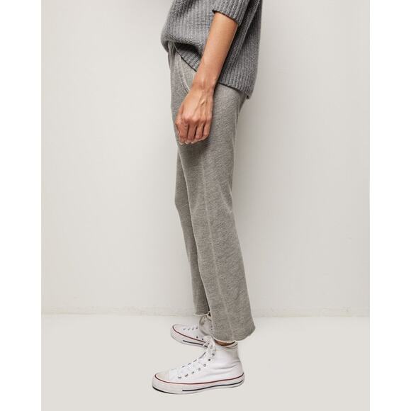 Nili Lotan SF Drop Crotch Sweatpants Wide Leg Elastic Waist Gray Size M NWOT - Picture 3 of 12